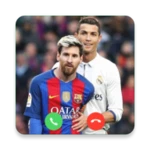 ronaldo messi fake video call android application logo